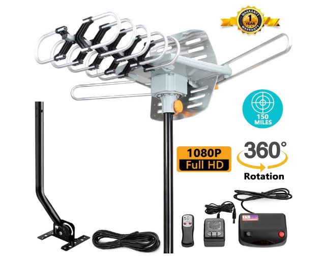 Ailuki Outdoor Amplified HDTV Antenna, best hdtv antenna under $200