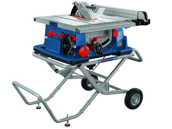 BOSCH 10 In. Worksite Table Saw with Gravity-Rise Wheeled Stand