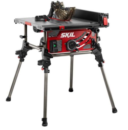 SKIL 15 Amp 10 Inch Portable Jobsite Table Saw with Folding Stand